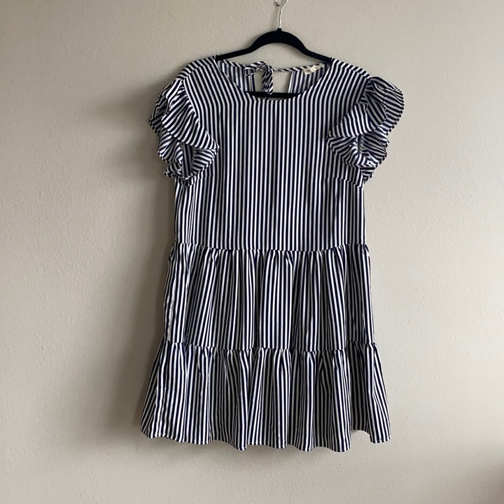 Ruffle Sleeved mini dress